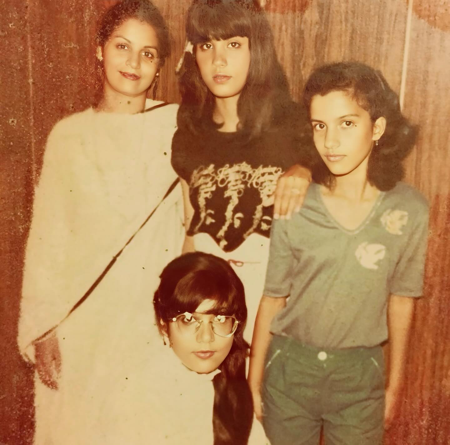 Family photo reflects vibrant heritage, blending Indian style with Jewish legacy and depth.