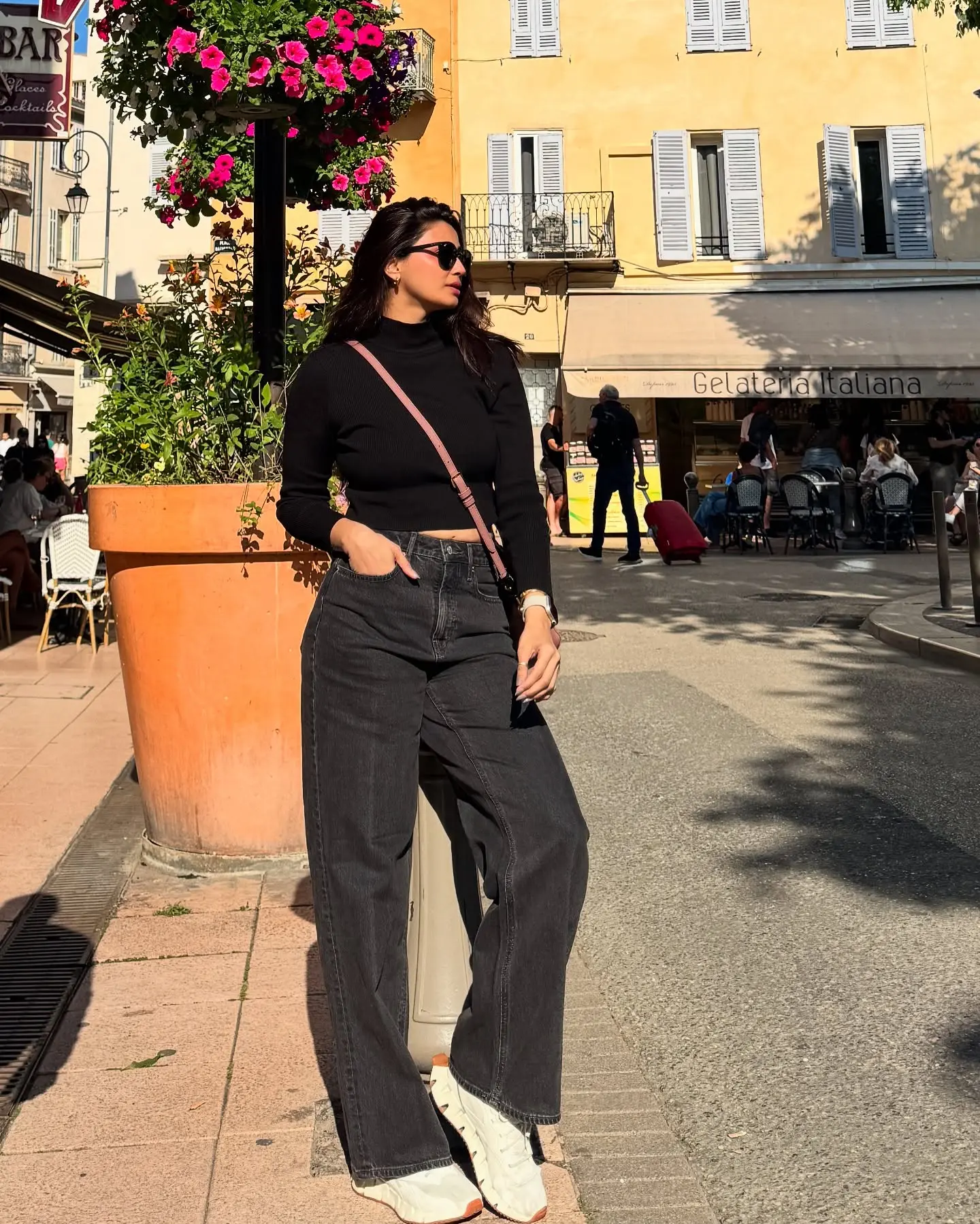 Daisy Shah Serves Noir Glam In France Bold black tones define her Paris-inspired aesthetic.