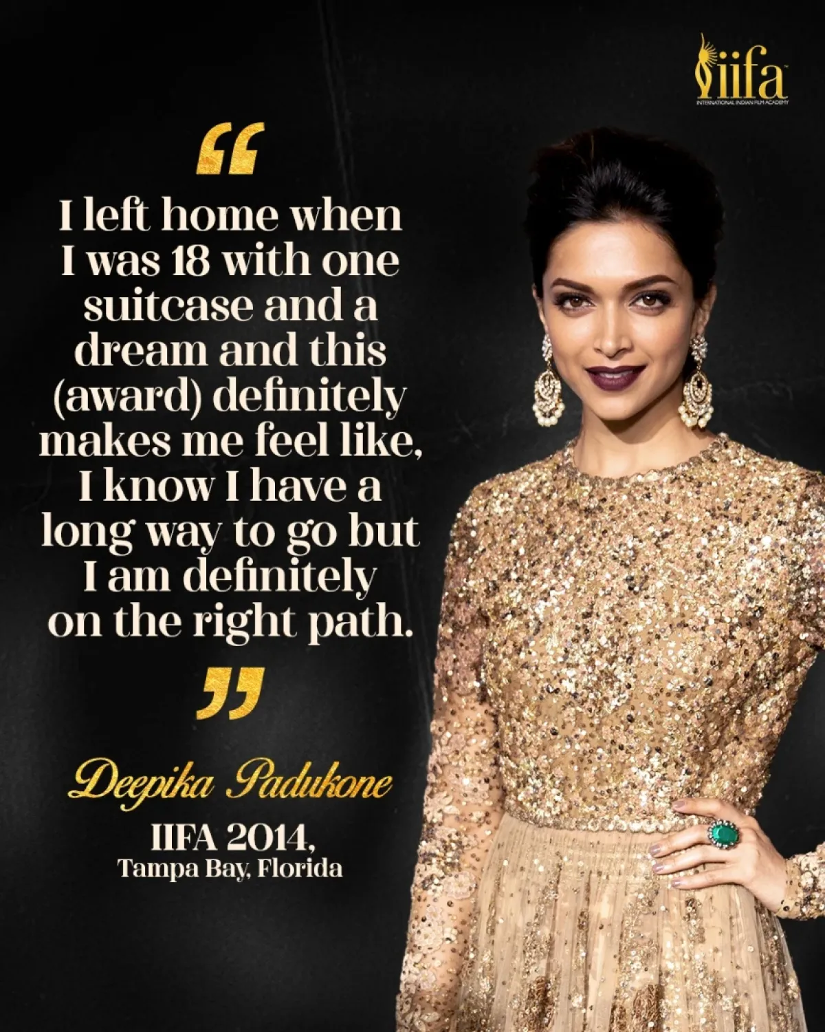 Deepika Padukone’s IIFA Triumph Inspires New Generations Her 2014 Best Actress win and inspiring words motivate fans to chase dreams with pure zeal
