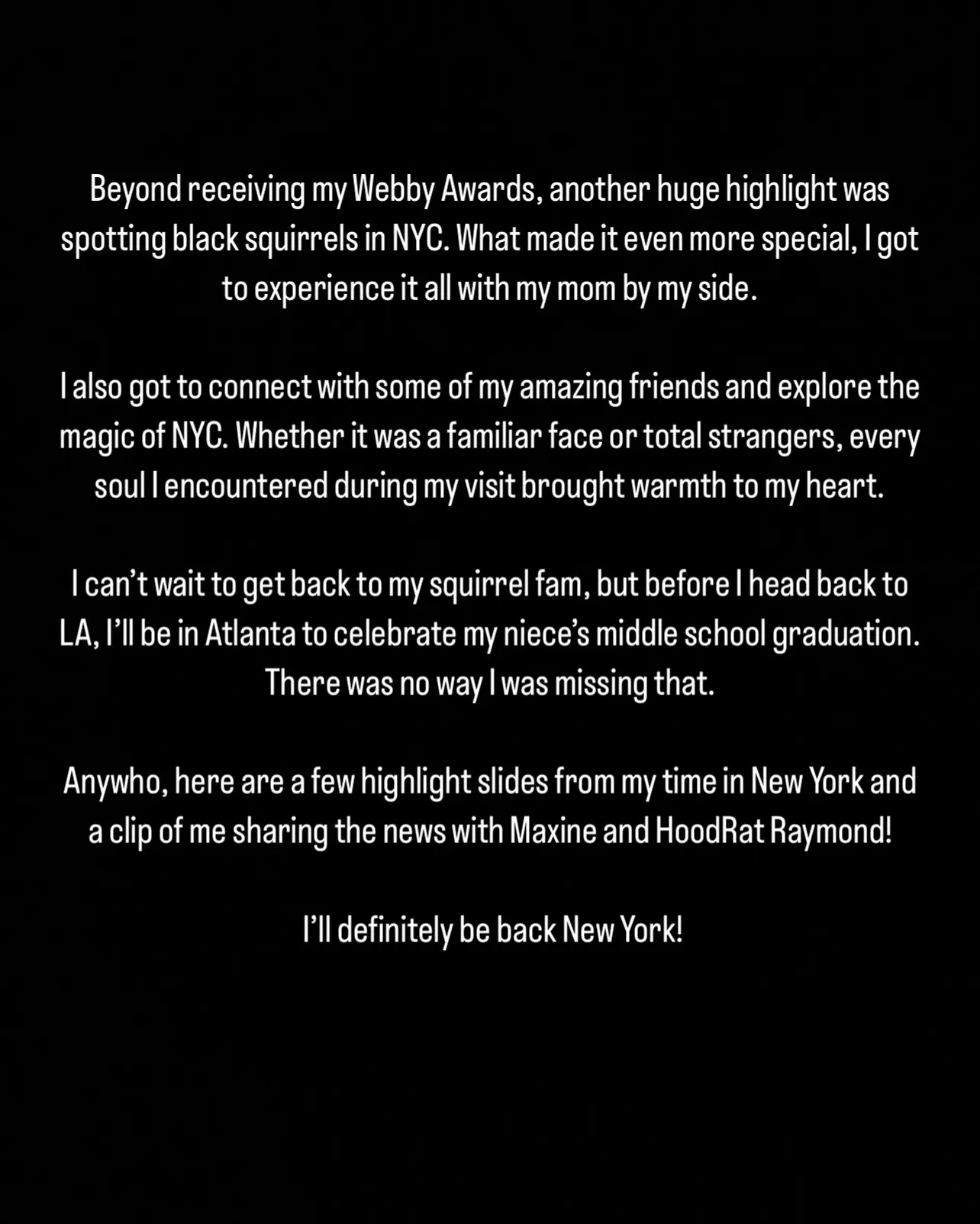 Derrick Downey Jr. Celebrates NYC Trip And Webby Awards