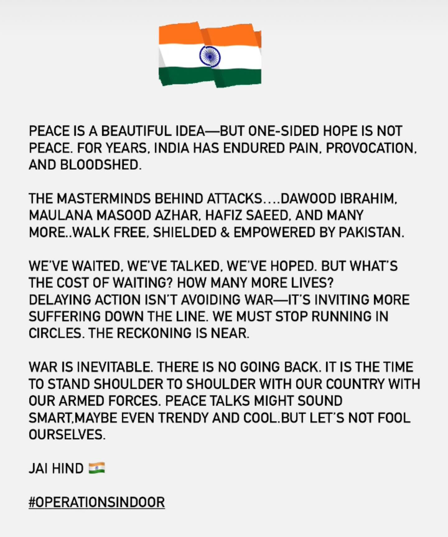 Devoleena Bhattacharjee Backs Indian Army A stirring call for unity, secure borders, and strong resolve electrifies the web today!.