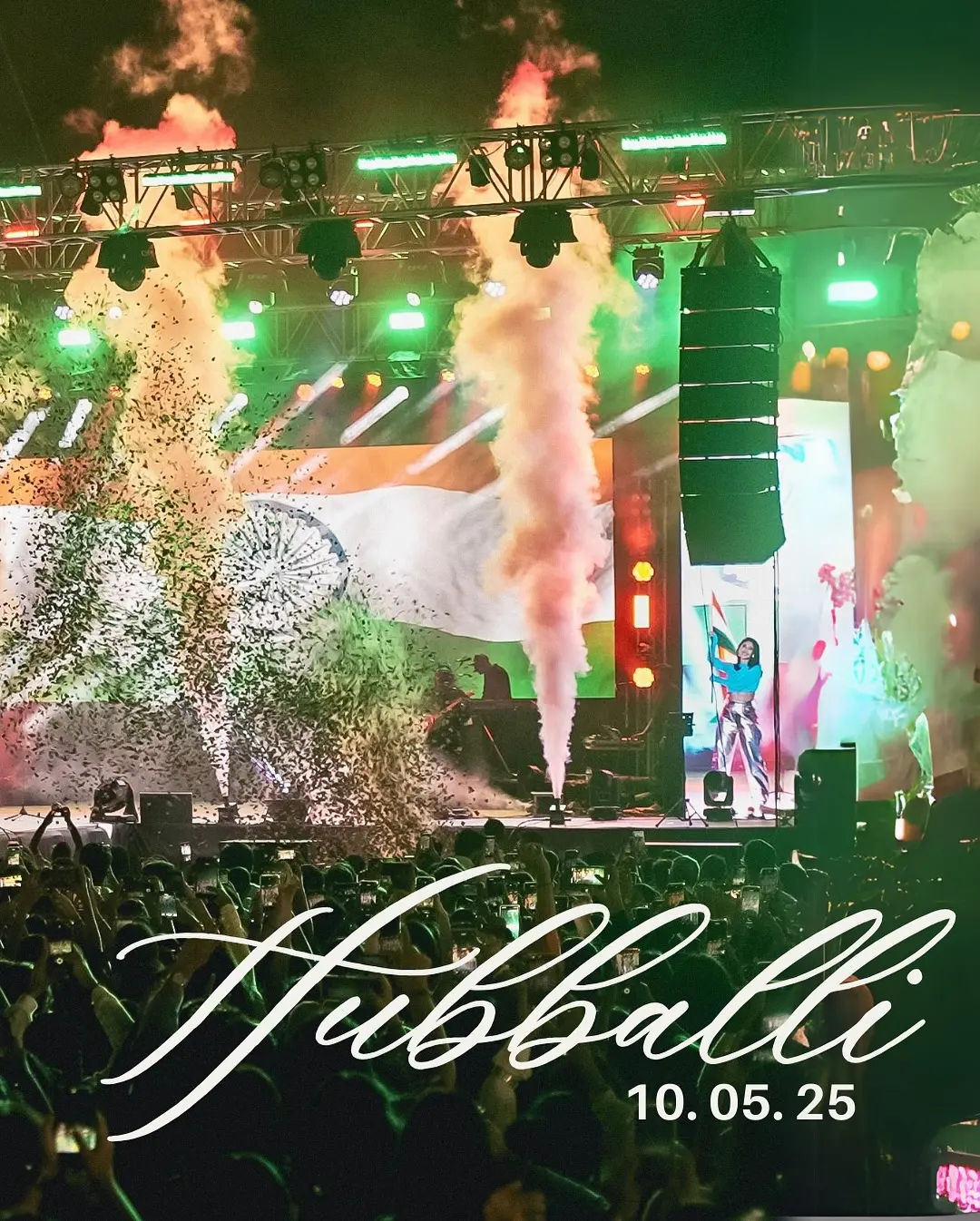 Dhvani Bhanushali Electrifies Hubballi With Unique Style
