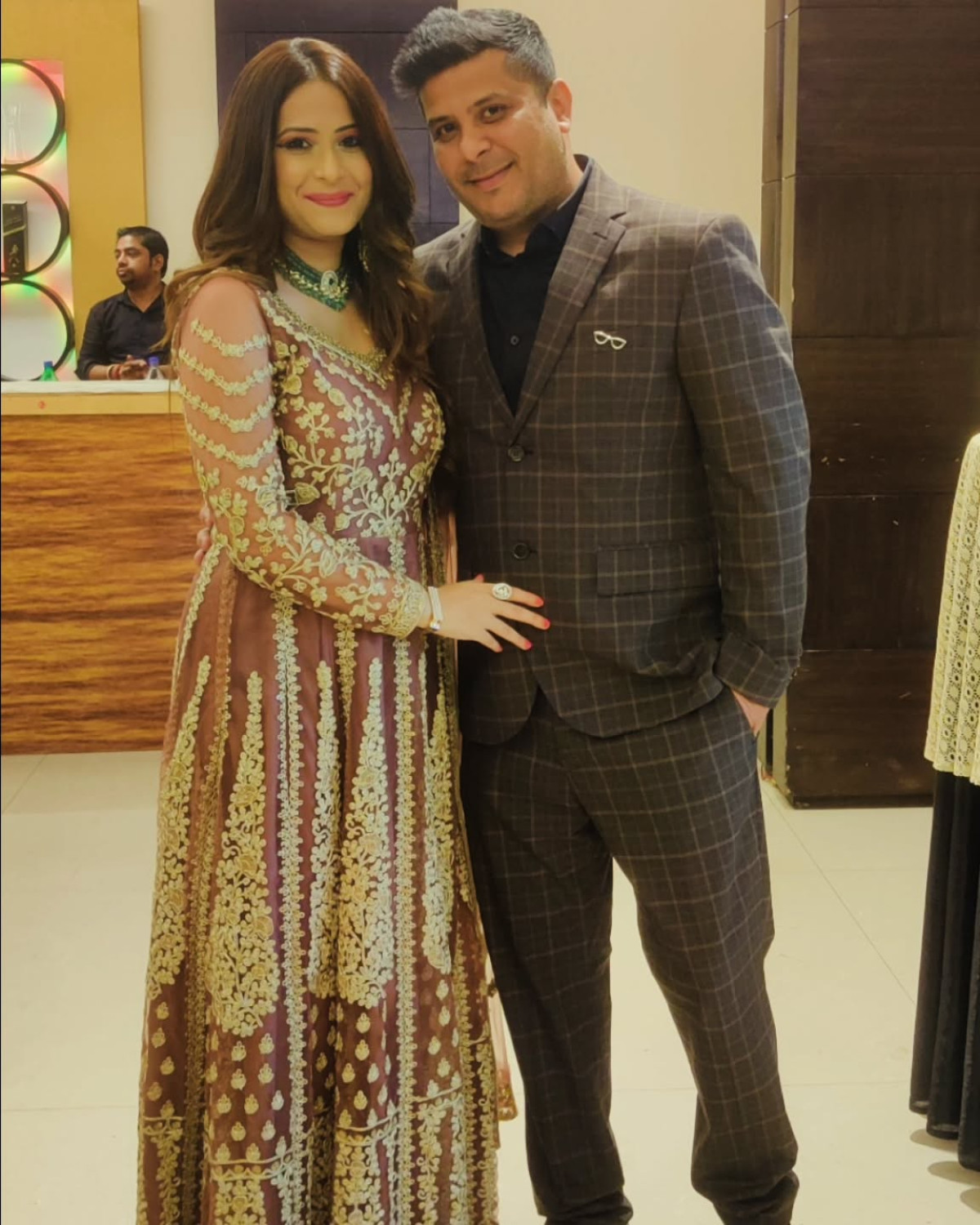 Actress celebrates love and new parenthood.