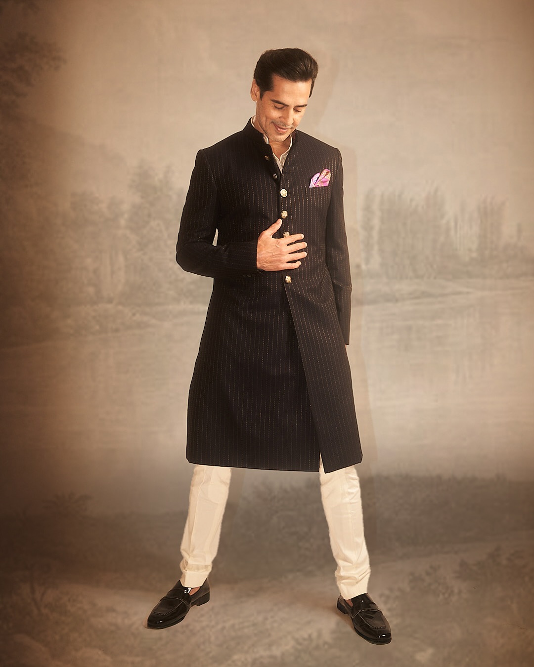 Dino Morea Showcases Striking Designer Look