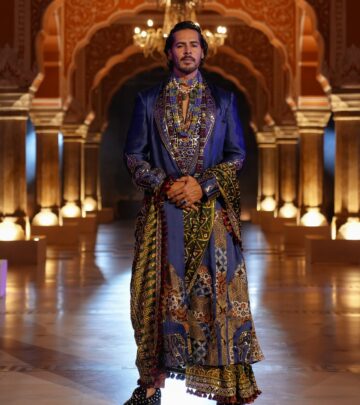 Dino Morea Stuns in Abu Jani Sandeep Khosla Couture