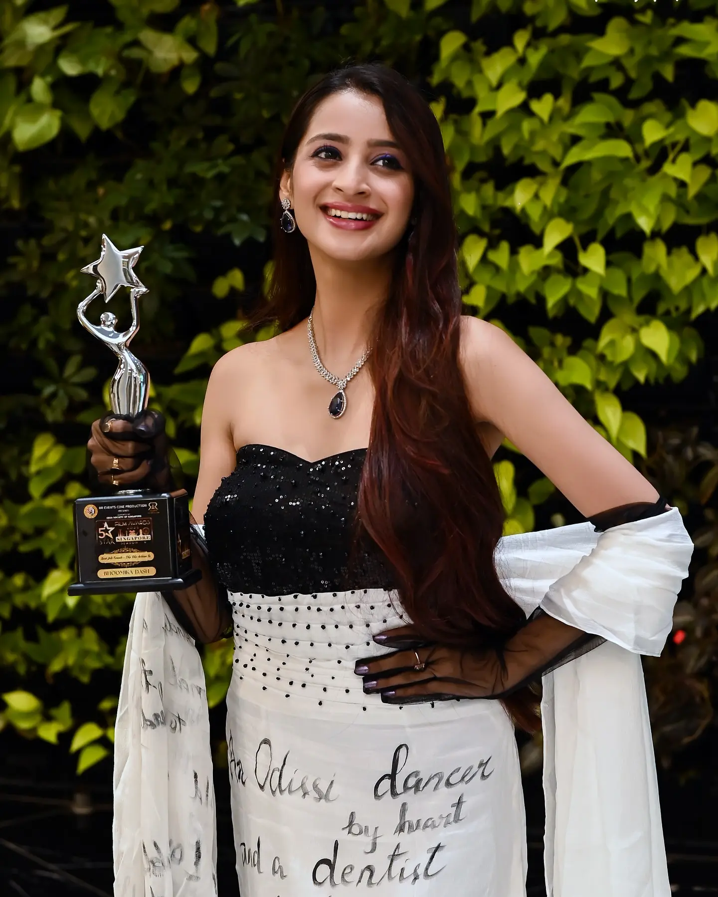 Dr. Bhoomika Dash Shines in Custom Corset Gown