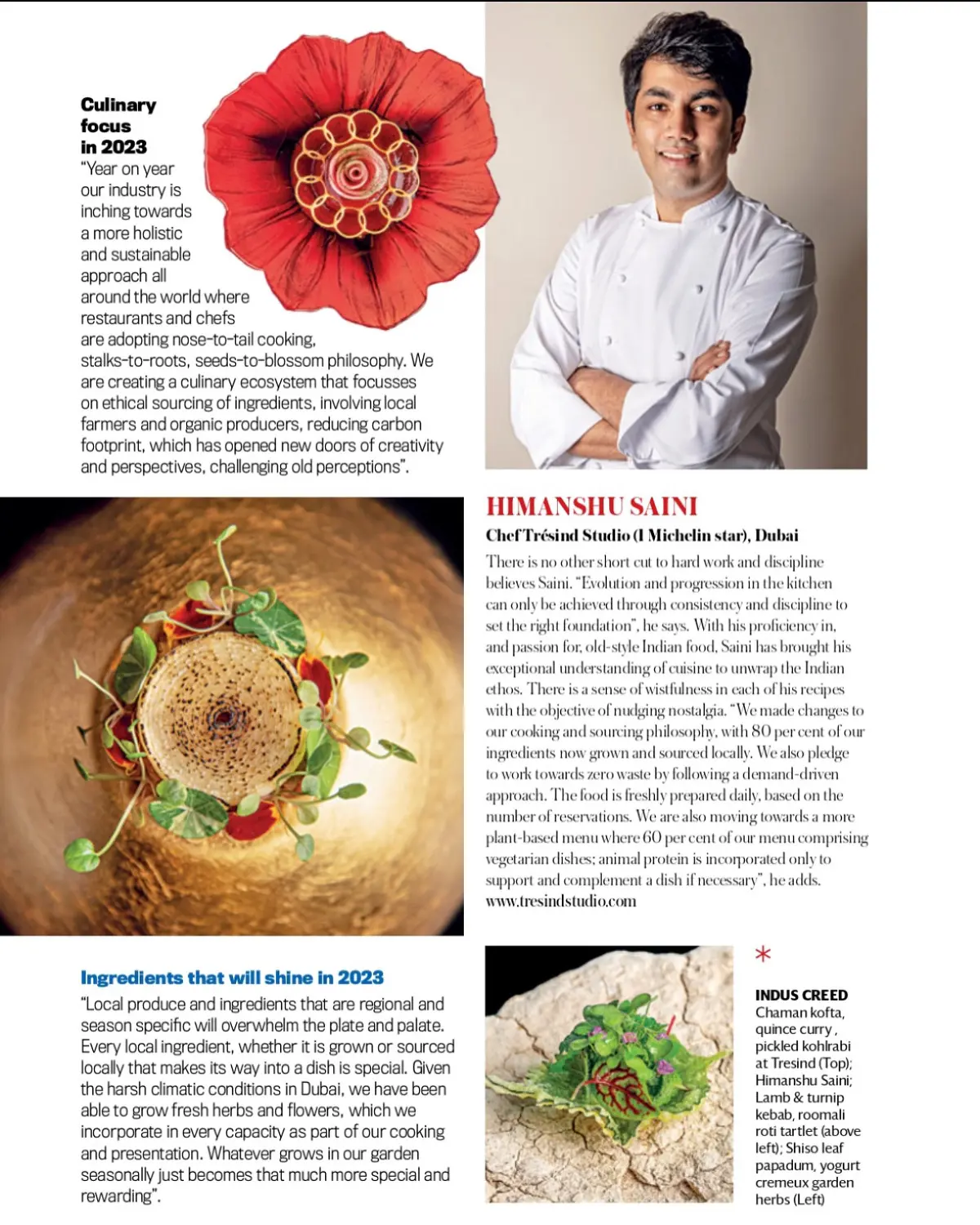 Dubai’s Trèsind Studio Earns Three Michelin Stars Historic culinary milestone as Chef Saini redefines Indian cuisine on the global stage!!!