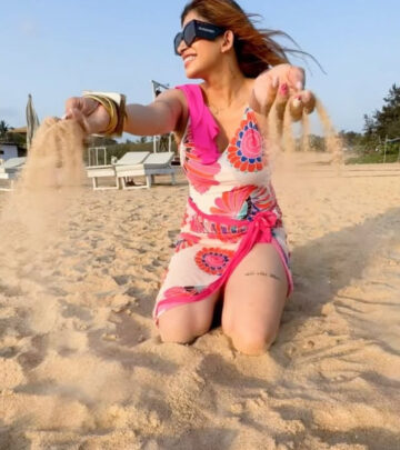 Kishwer Merchant Rai soaks up sun, sea, and smiles as she rocks the ultimate beach vibe.