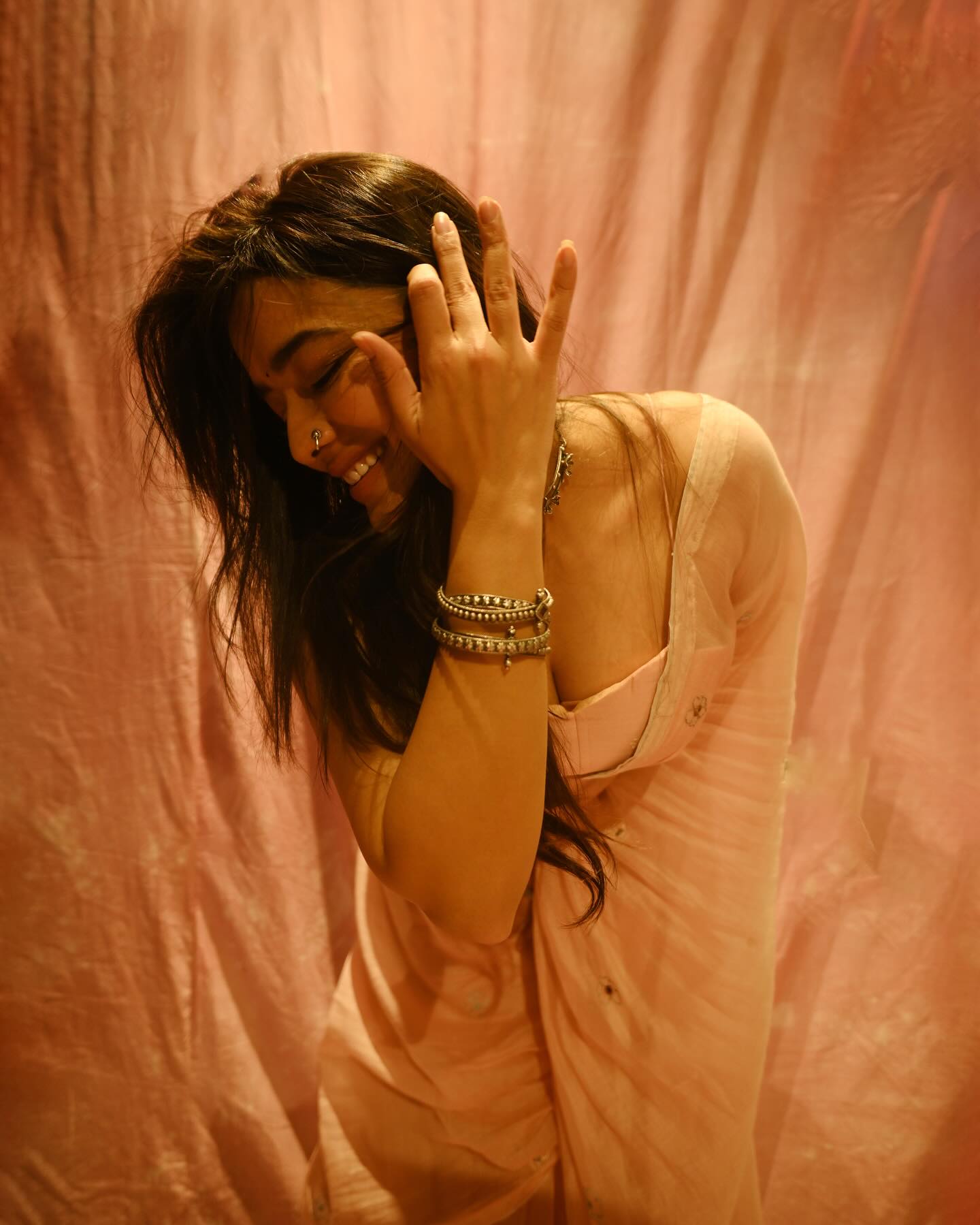 Ketika stuns with a serene look accentuating gentle, graceful vibes through expert styling.