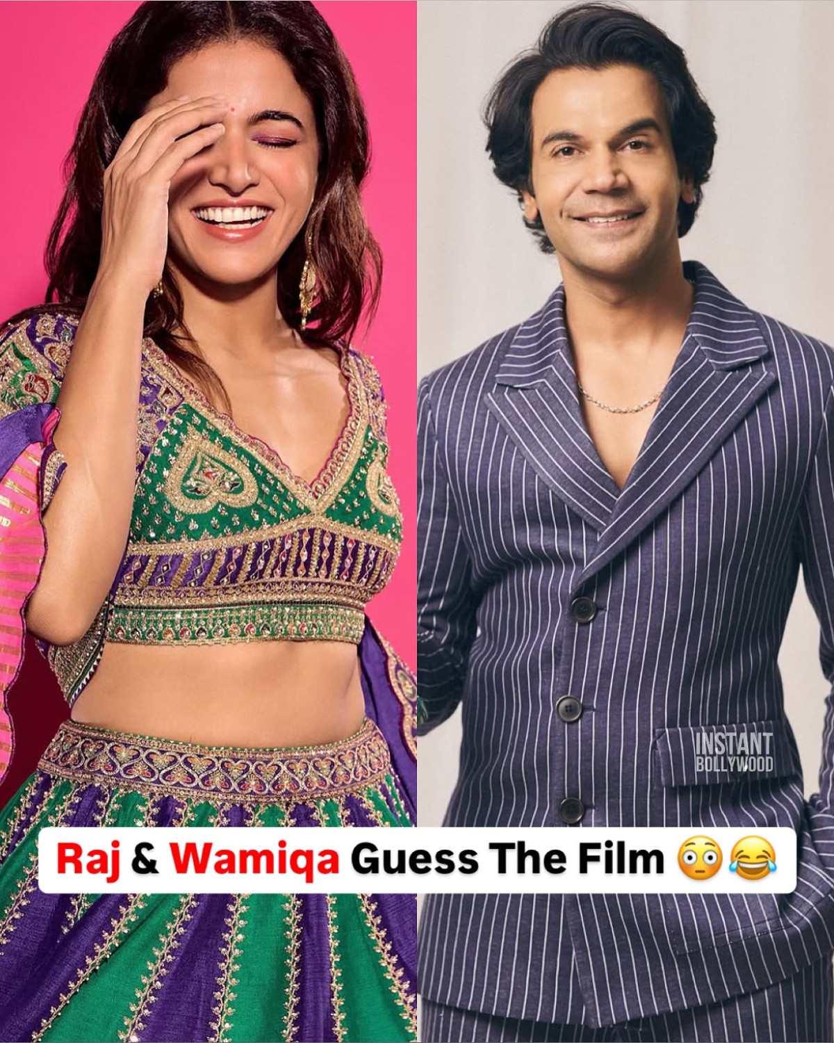 Engaging Moments With Wamiqa And Rajkumar An engaging chat and fun game session reveals vibrant moments among top Bollywood stars!!!