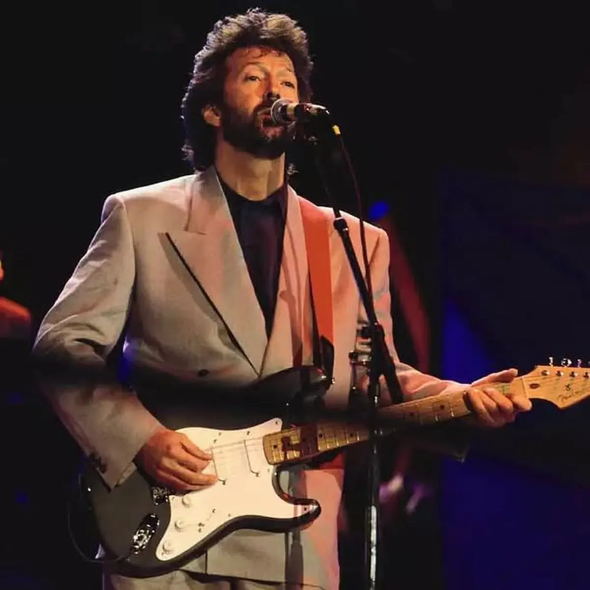 Eric Clapton At Mandela Freedom Festival Vintage London live shot from a historic event celebrating liberation and musical legacy.!