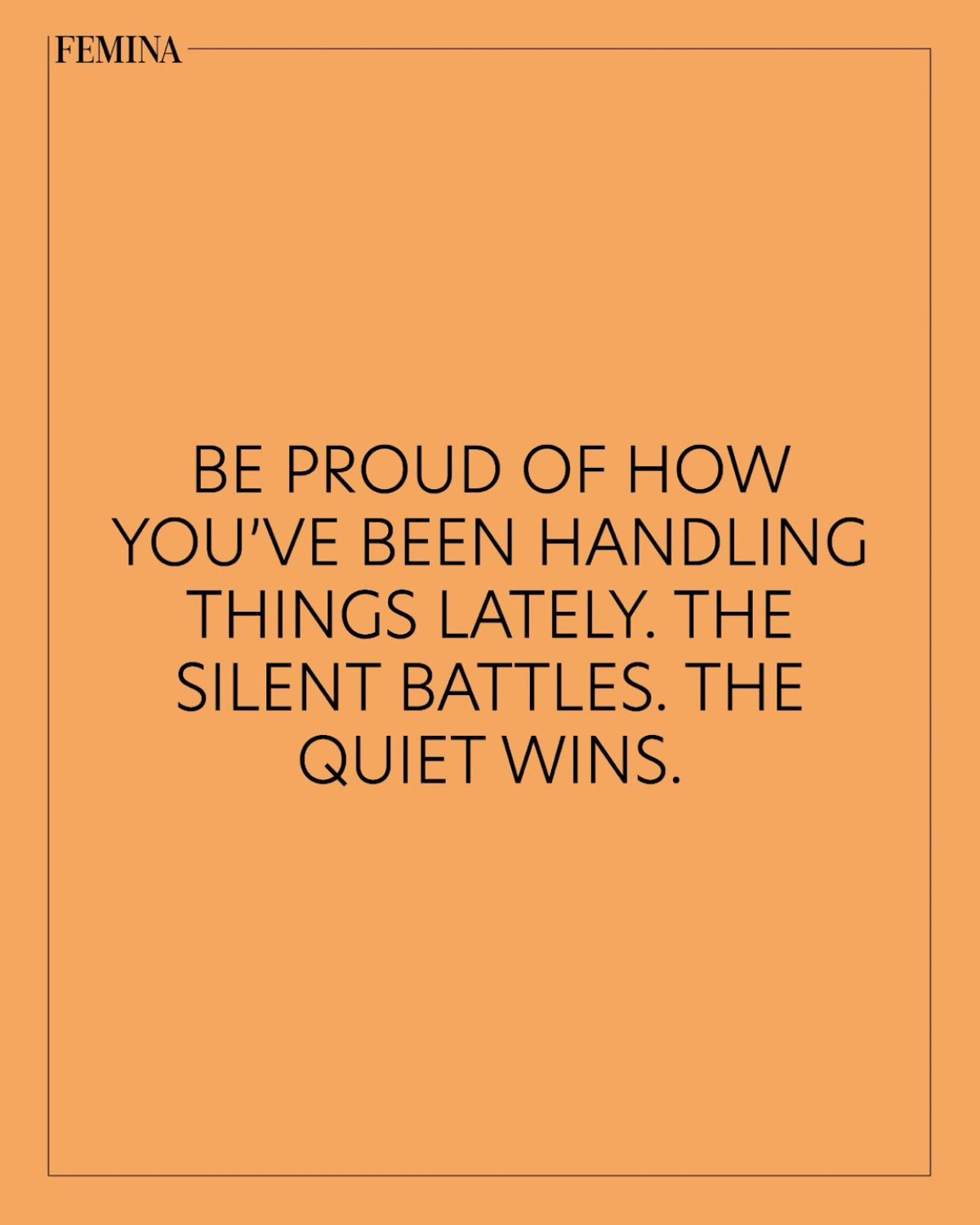 Femina Inspires Mental Health With Empowering Quote Empowering self-worth in every word; Femina ignites mental health awareness across India!!
