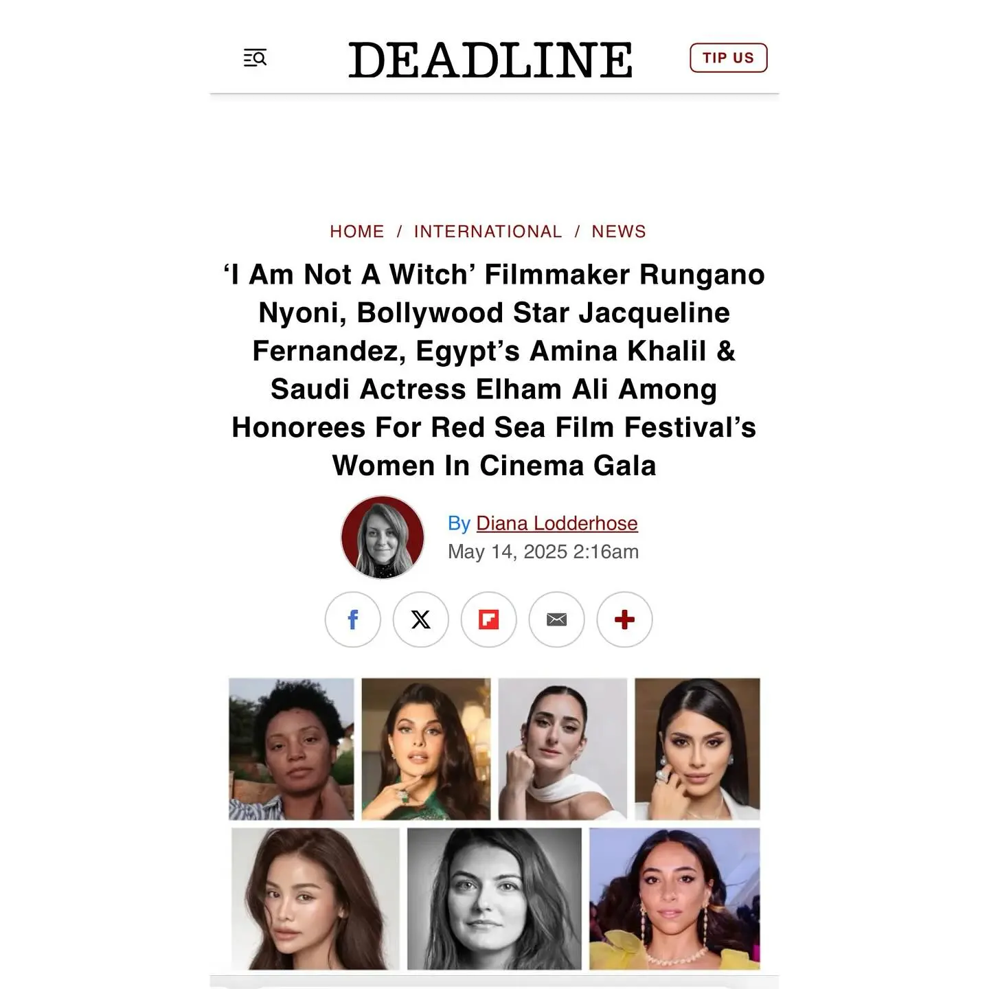 Fernandez Honoured At Cannes For Women In Cinema