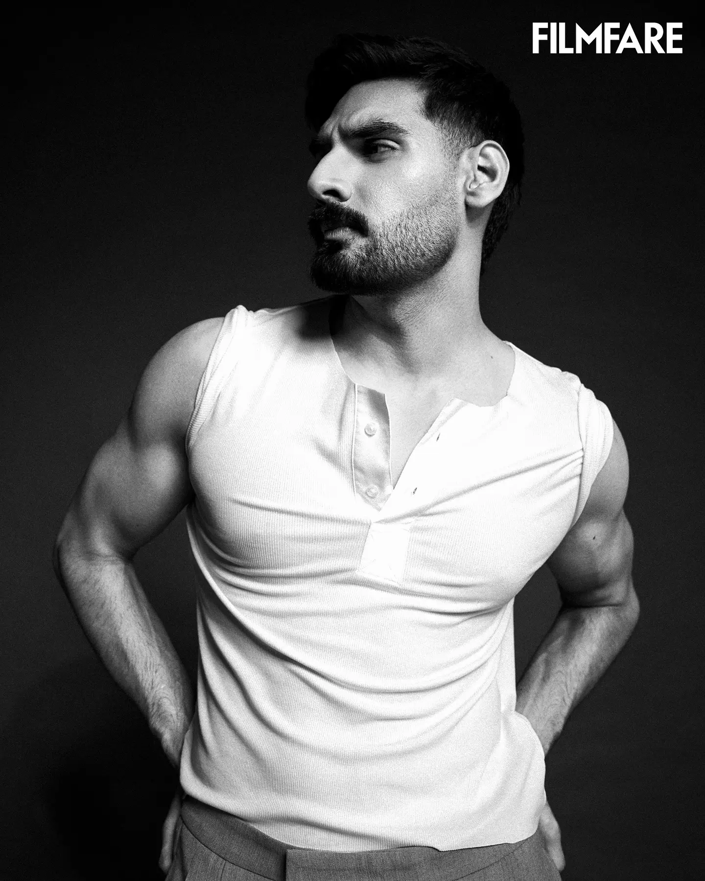 Celebrity Ahan Shetty shines despite a Filmfare post mix-up, sparking awe on social media.