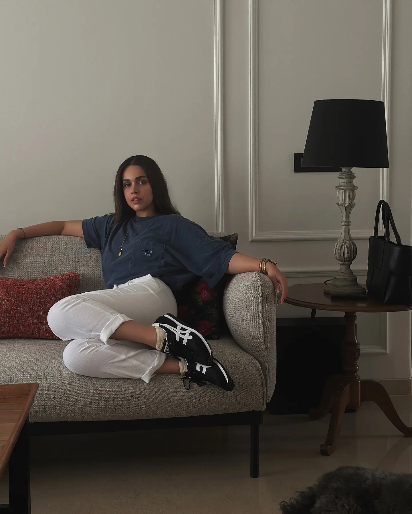 Naila Grrewal Dazzles in Minimal Onitsuka Tiger Style Today Naila Grrewal showcases minimalist streetwear balancing design, flow and function daily.!