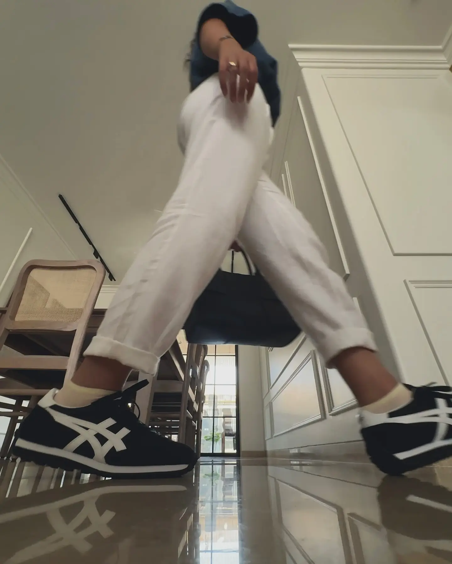 Form Function Flow: Naila Grrewal Stuns in Minimal Onitsuka Tiger Look