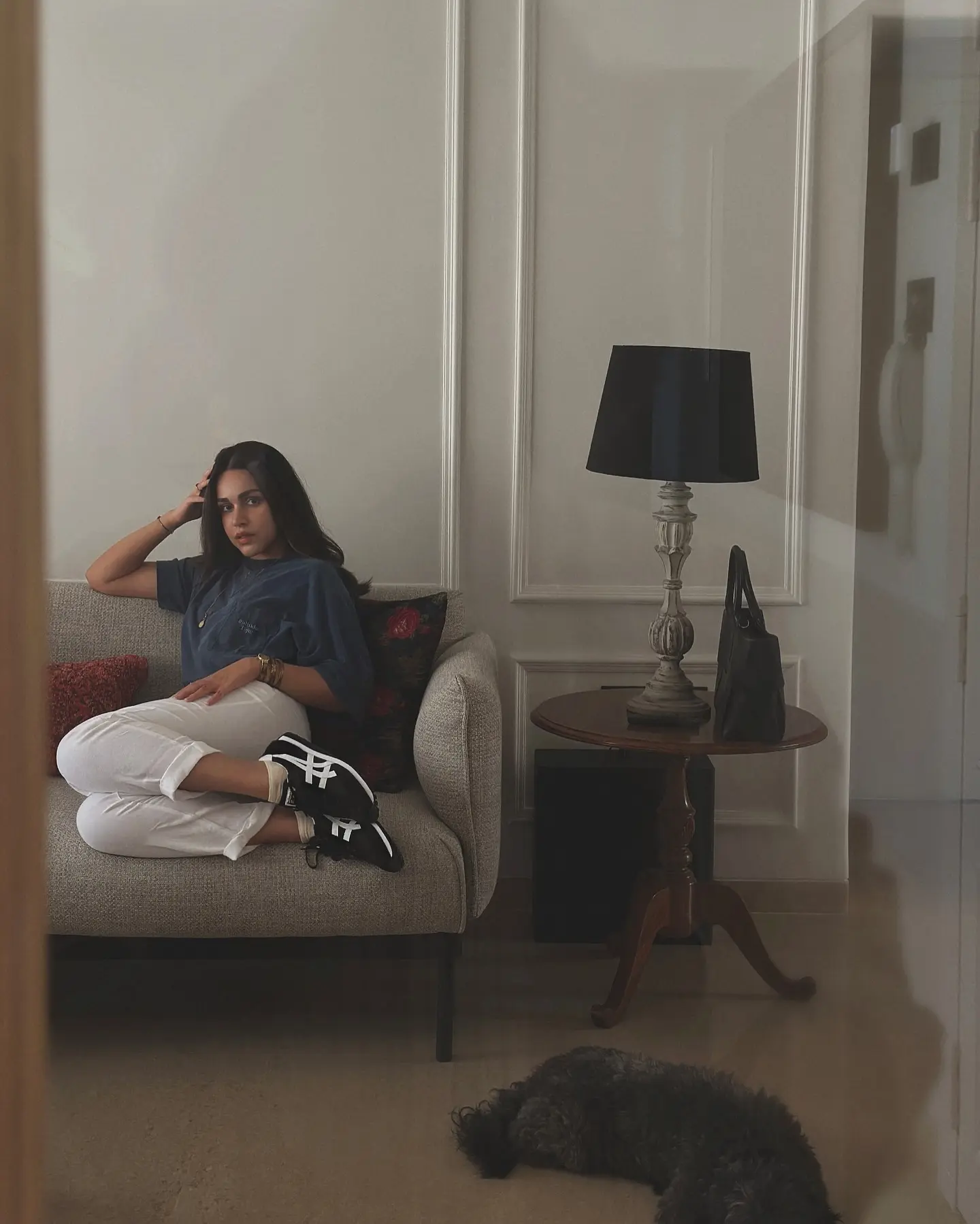Form Function Flow: Naila Grrewal Stuns in Minimal Onitsuka Tiger Look