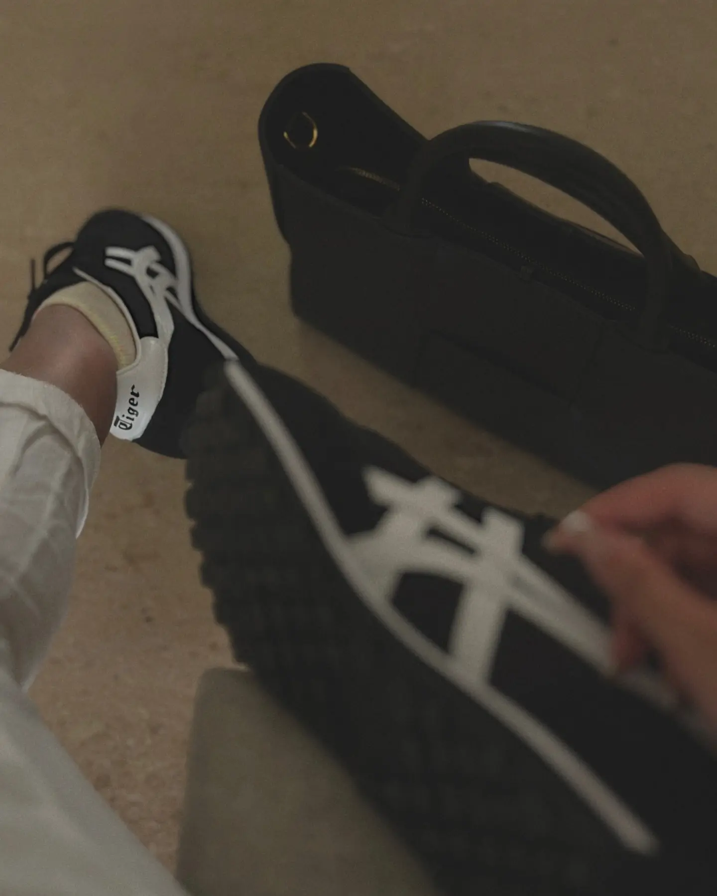 Form Function Flow: Naila Grrewal Stuns in Minimal Onitsuka Tiger Look