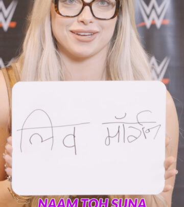 Gaelyn Mendonca Writes Her Name In Hindi