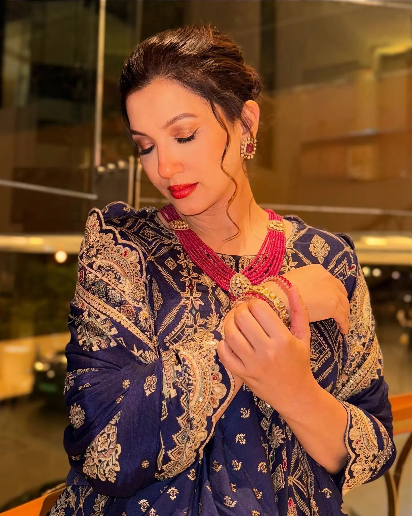 Gauahar Khan Stuns In Chic Fashion Look