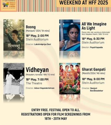 A heartfelt celebration of culture and cinema at Delhi’s Stein Auditorium on May 18, 9 PM.