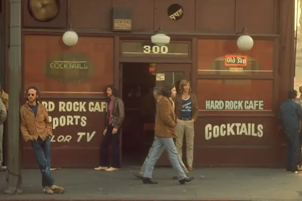 Grabbing A Drink At Hard Rock Cafe