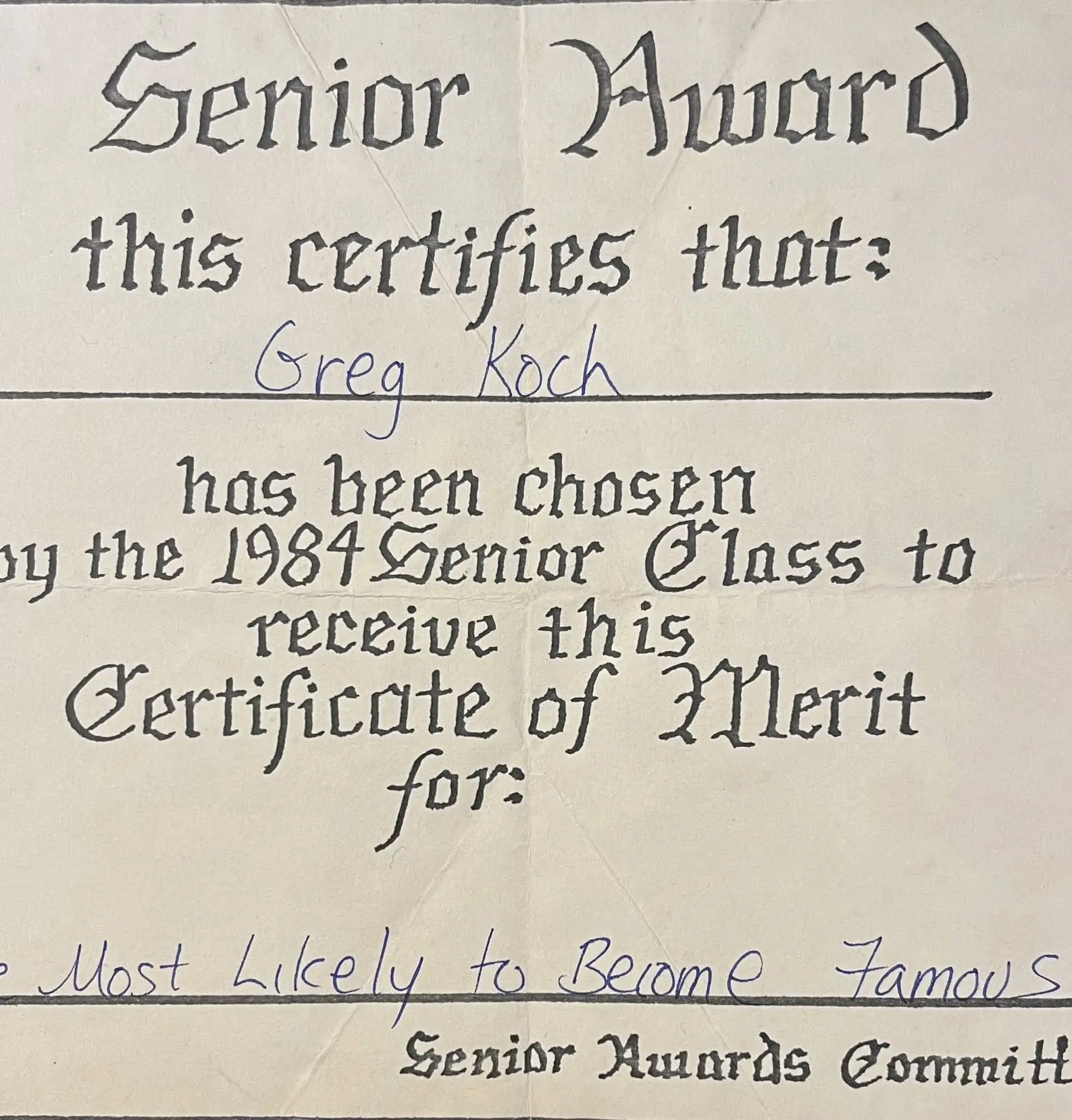 Greg Koch’s Throwback to High School Highlights