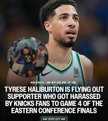 Haliburton Flies Fan To Eastern Conference Finals