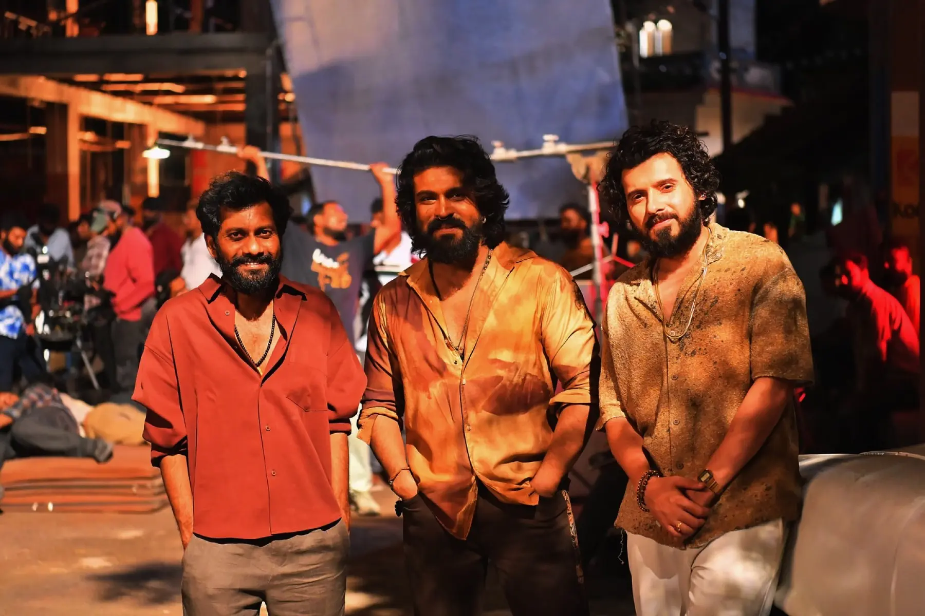 Hanuman Jayanti Celebrations With Peddi Movie Stars Festival spirit meets cinema magic on Hanuman Jayanti in this exciting Peddi Movie launch!