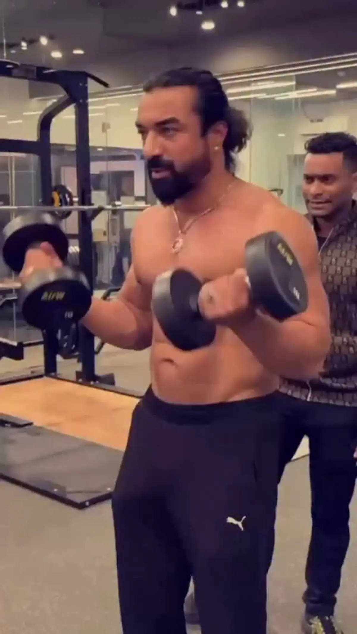 Every rep matters: Ajaz Khan shows unyielding spirit in his daily workout grind today!!!!