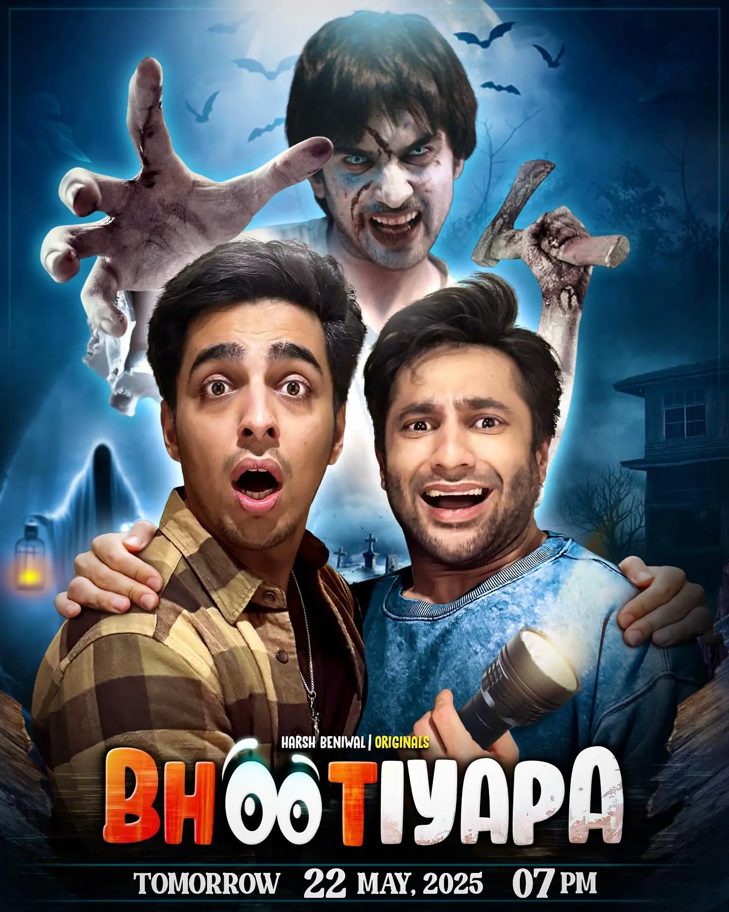 Harsh Beniwal’s Spooky Tease Harsh Beniwal ignites a spectral vibe tonight as fans brace for eerie excitement at seven!!