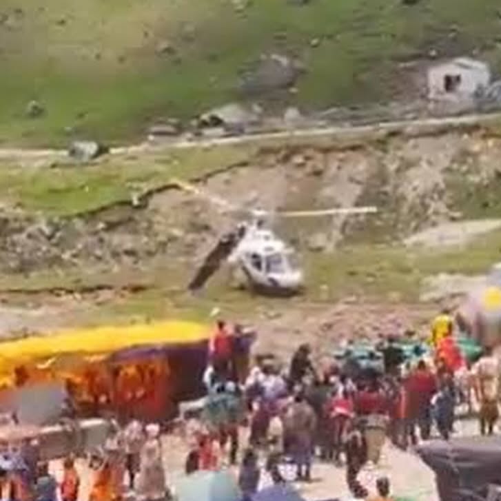 Heli Ambulance Makes Emergency Landing In Kedarnath