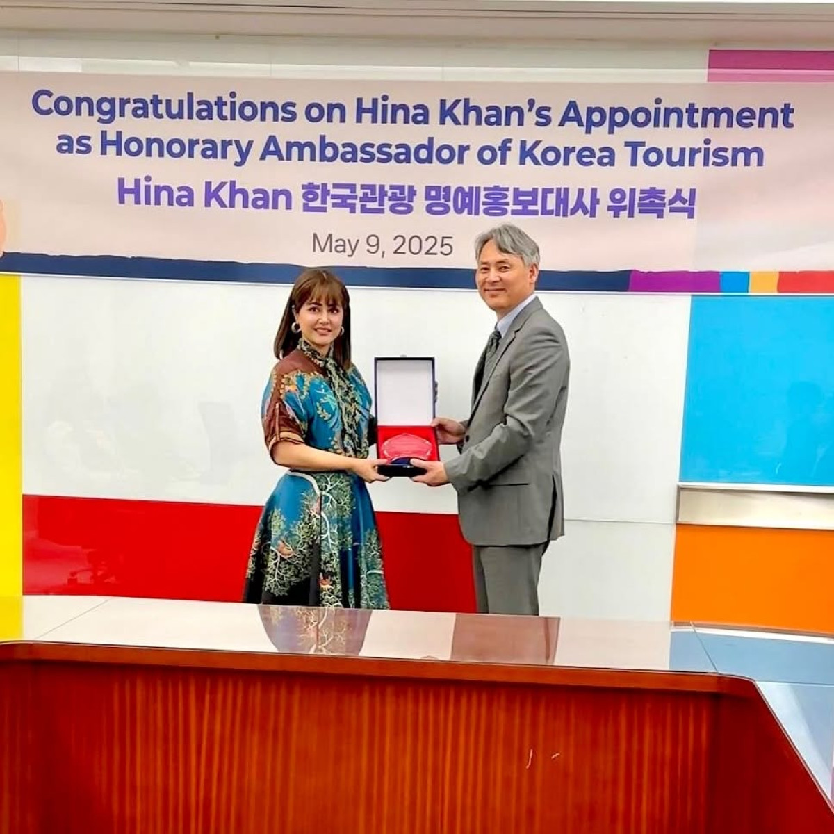 Hina Khan embarks on a Korean journey showcasing allure, heritage, and rich culture today!