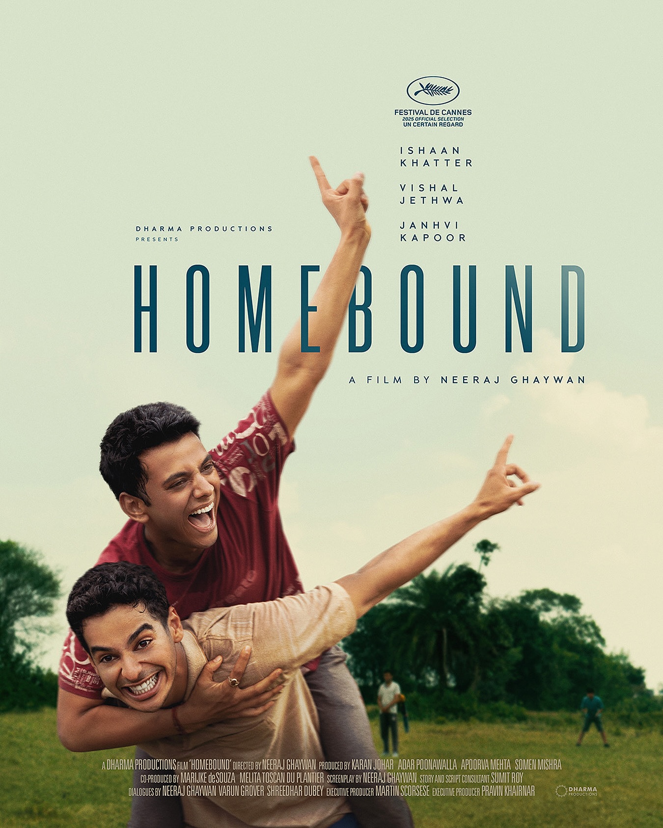 Stunning design meets emerging talent as HOMEBOUND debuts its first poster at Cannes 2025!