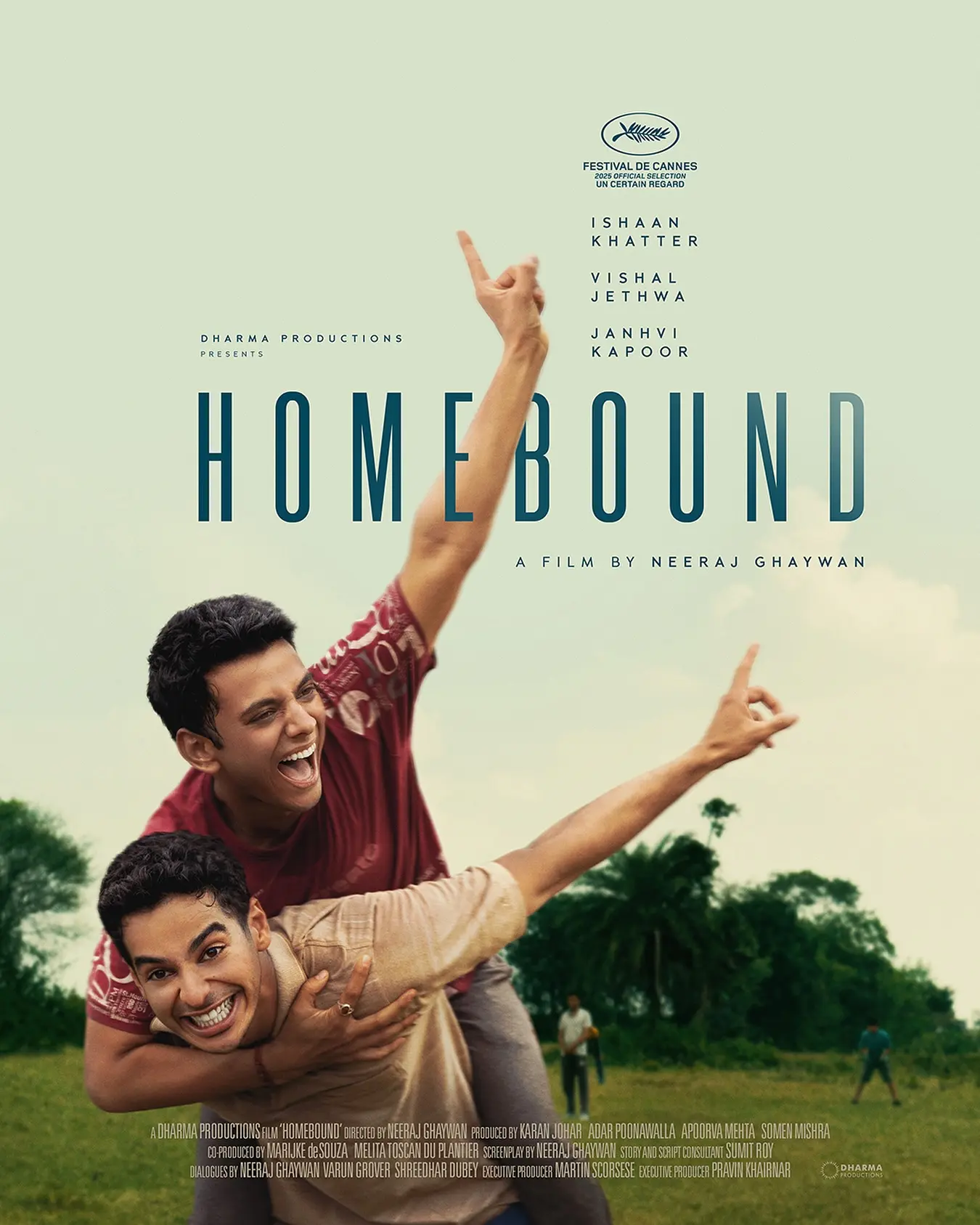 Homebound Poster Unveiled For Cannes Premiere A striking poster reveals a star cast and bold, visionary direction for Cannes premiere.