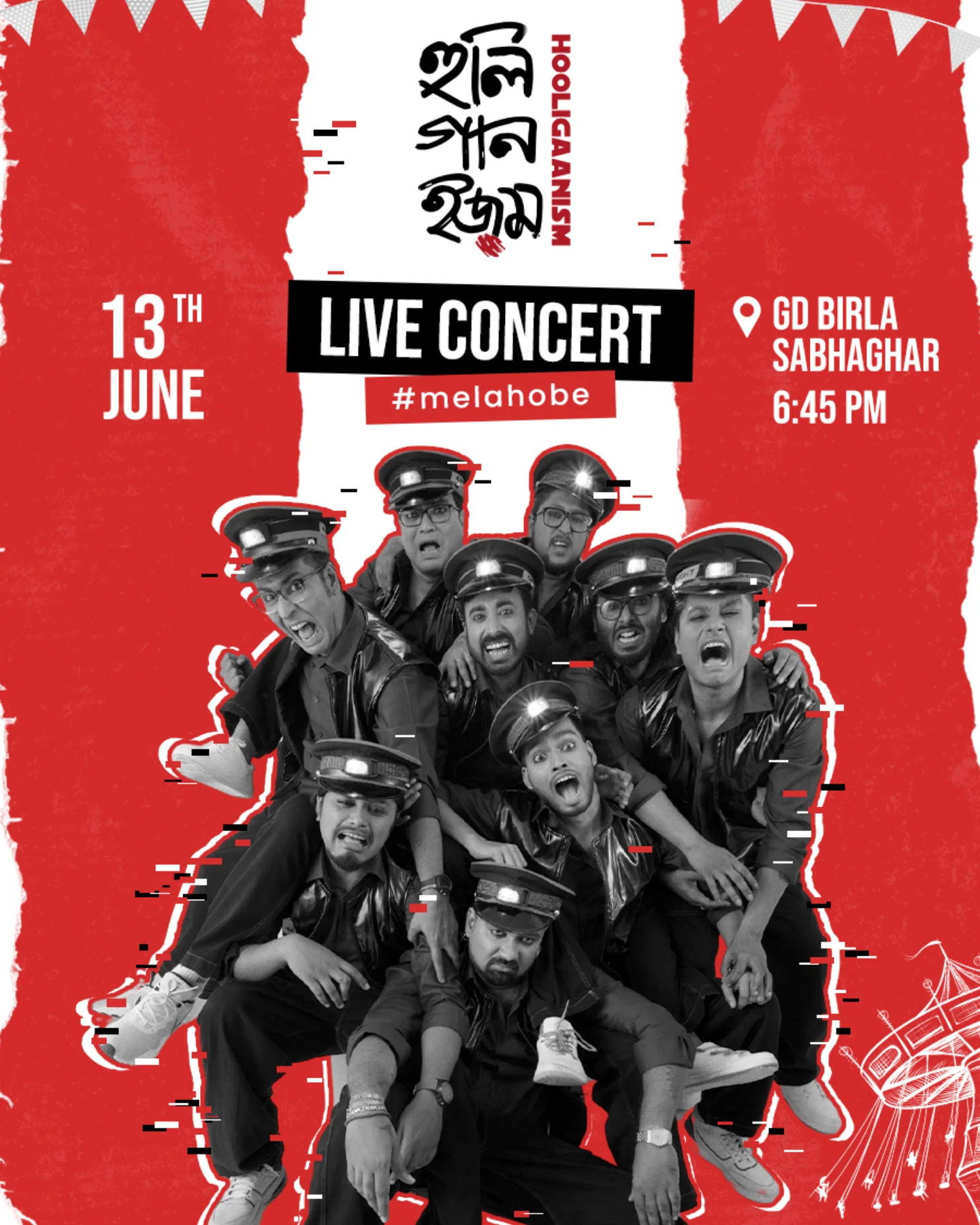 Hooligaanism Event Poster Unveiled For June 13 Join the trend with fresh vibes, exciting event details and tickets available for June 13!