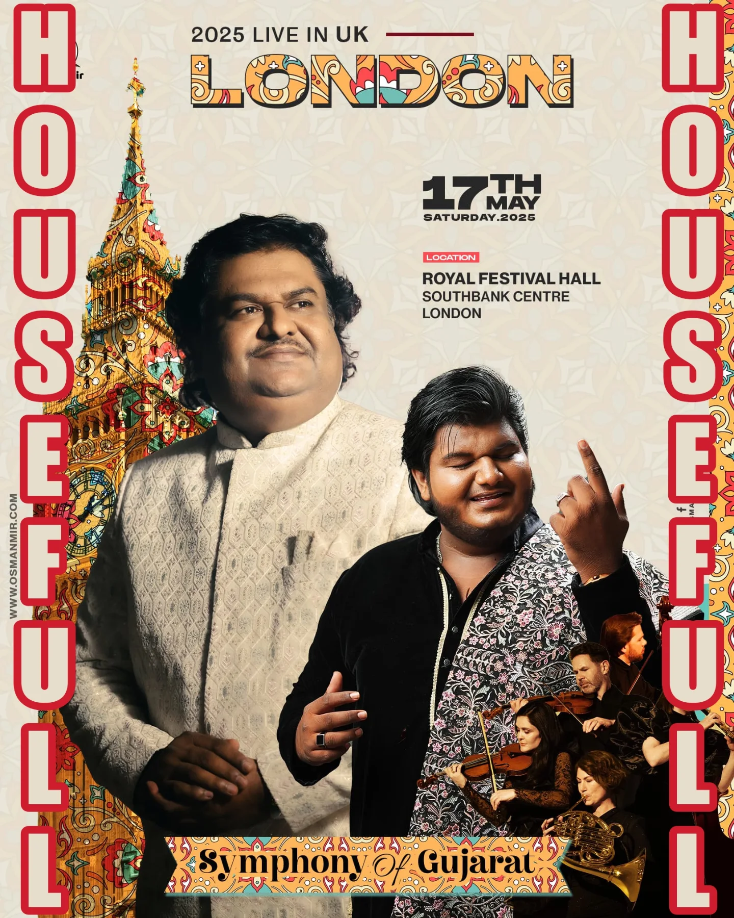 House Full: Sold Out Concert In London Sold out Symphony Of Gujarat performance by Aamir O. Mir charms London music lovers now!!