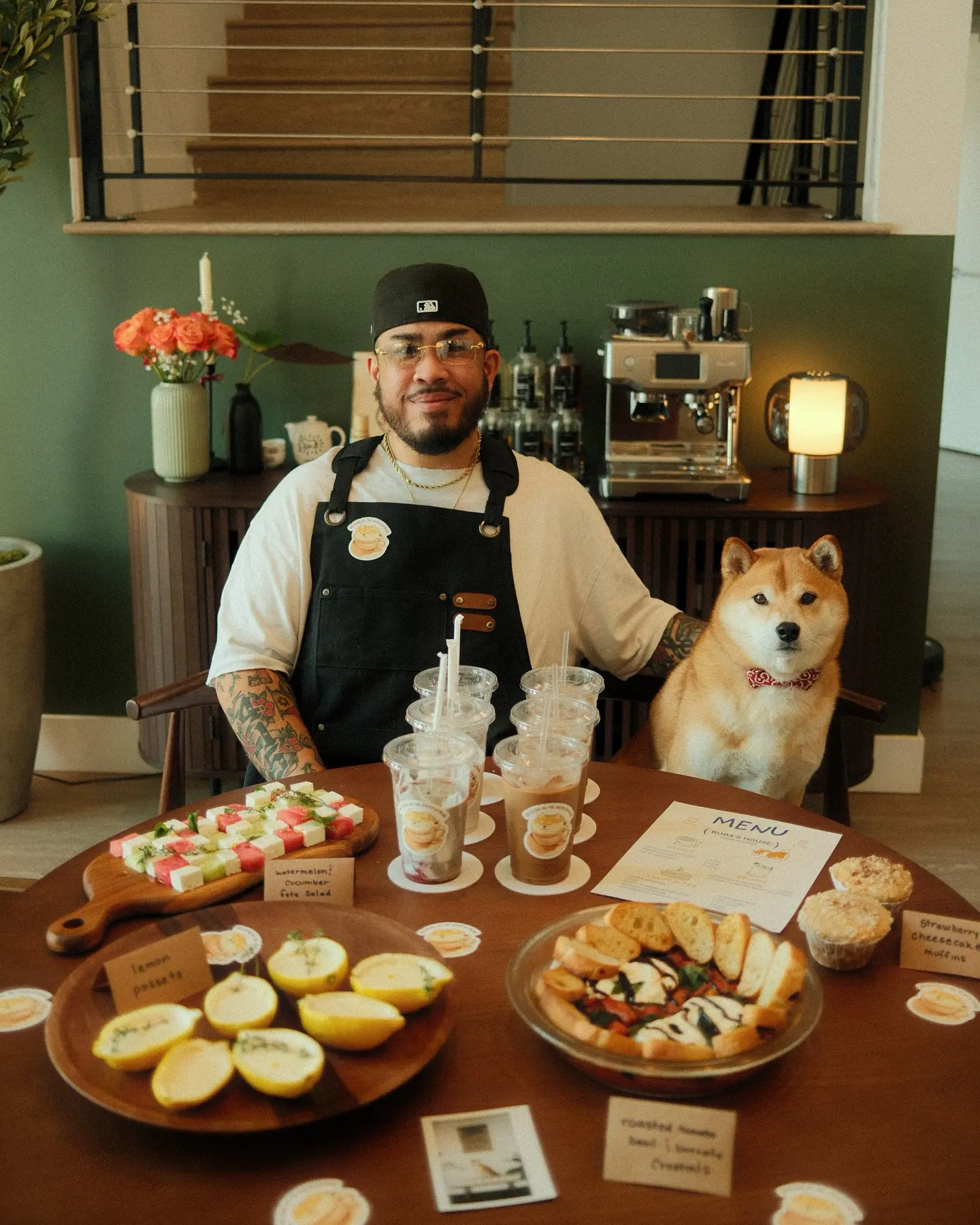 Adrian Per's stylish housewarming transforms his space to a café, uplifting profit this wk.