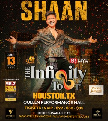 Houston Concert Update: Shaan Live Venue Change