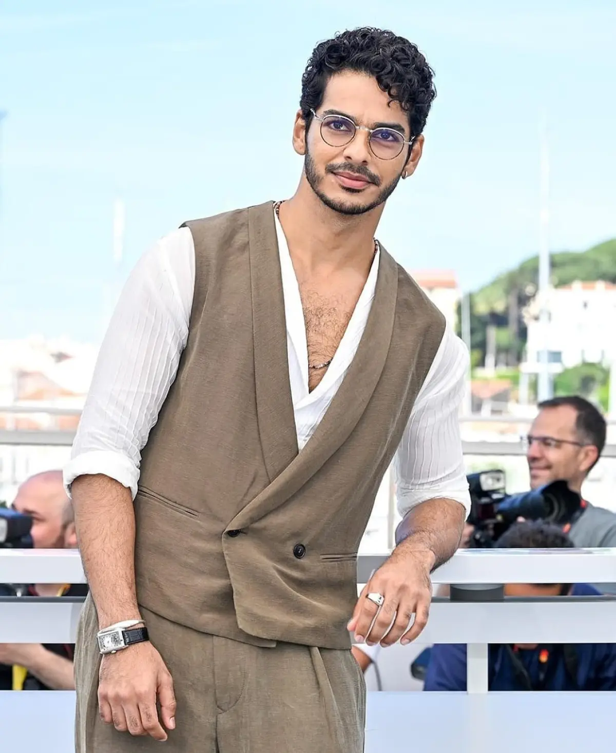 Ishaan Khatter Dazzles At Cannes Day 2 at Cannes: Actor in Giorgio Armani captivates with style, charm, and festival buzz.!