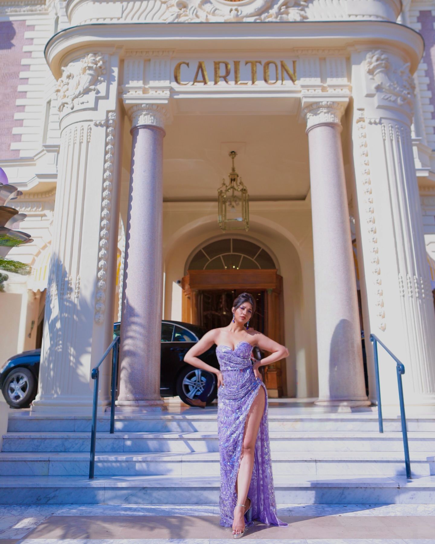 Iti Acharya Shines At Cannes Cannes shines as Iti Acharya dazzles on the red carpet, exuding French glam, chic style.!!