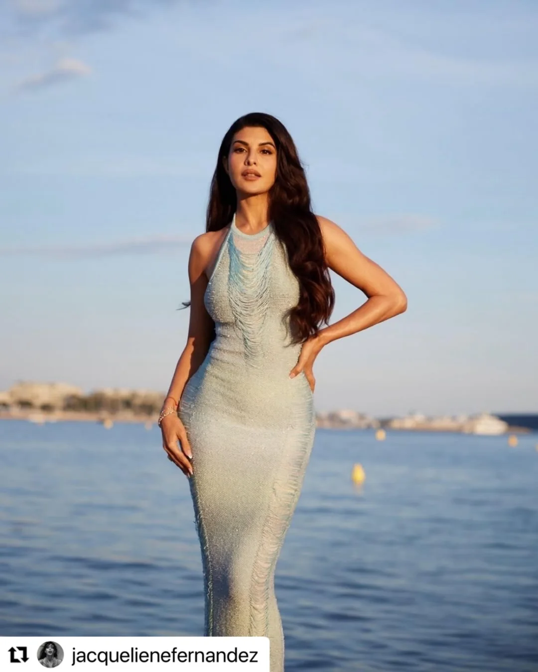 Jacqueline Fernandez Stuns In Bold Blue At IIFA