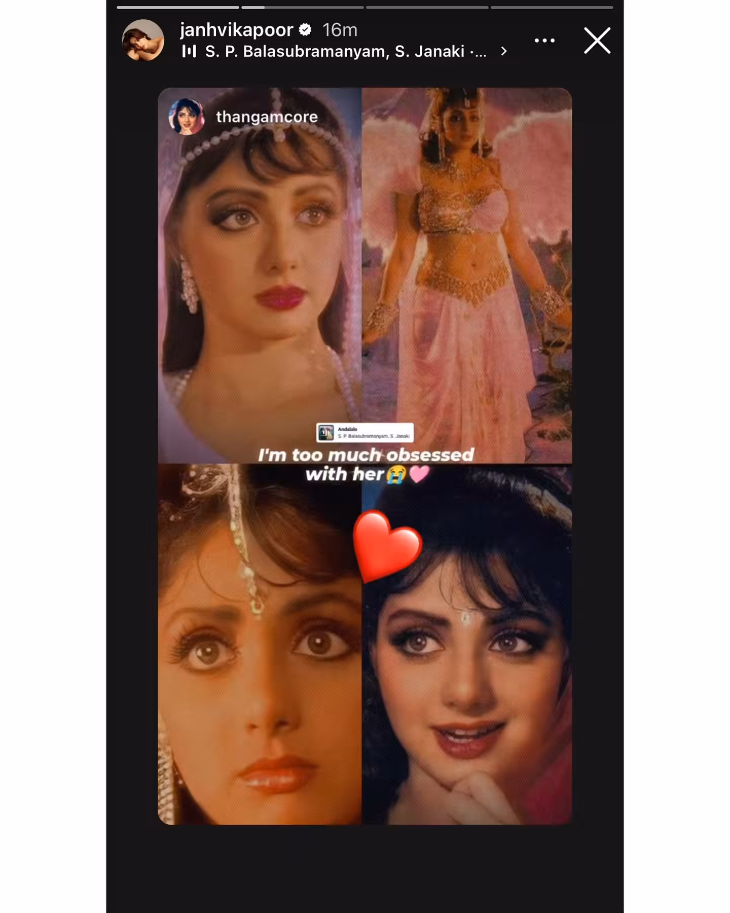 Janhvi Kapoor Honors Sridevi With Heartfelt Fan Edit