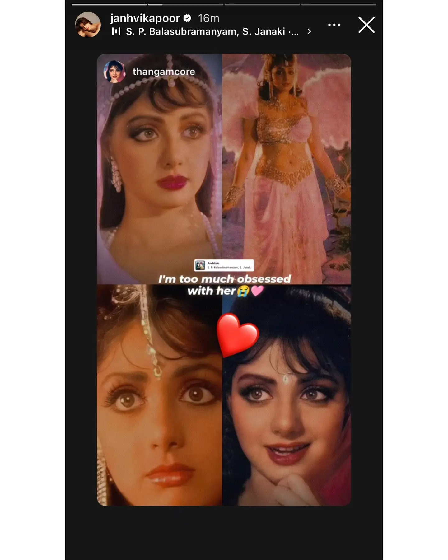 Janhvi Kapoor Honors Sridevi With Heartfelt Fan Edit