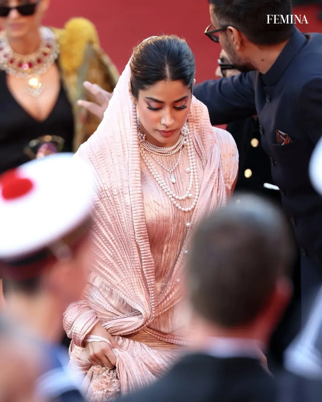 Janhvi Kapoor Stuns At Cannes In Custom Tarun Tahiliani