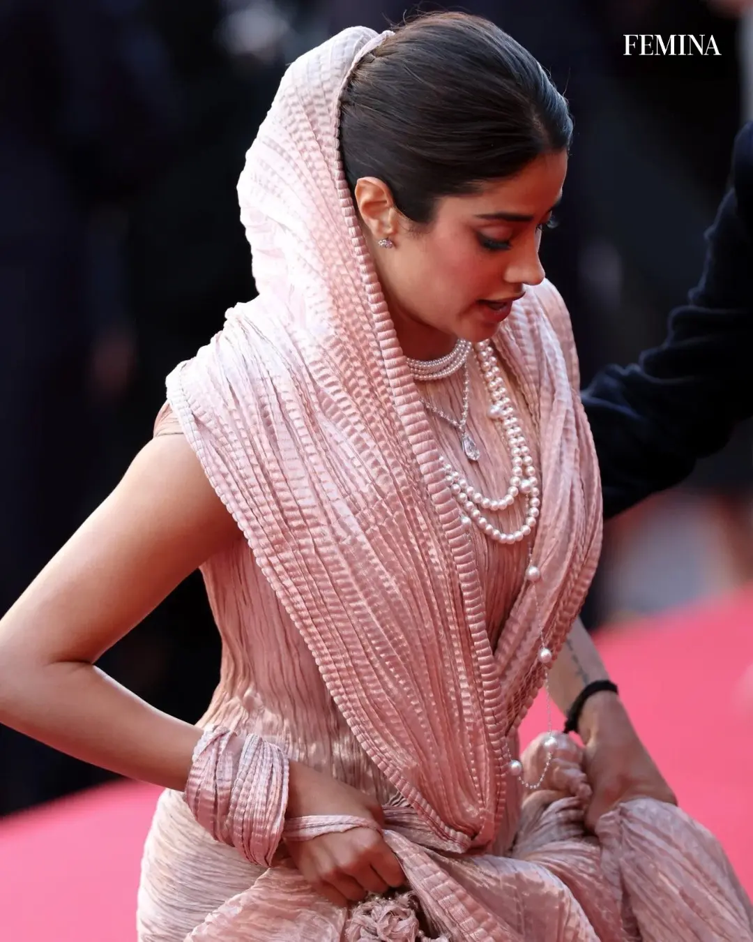 Janhvi Kapoor Stuns At Cannes In Custom Tarun Tahiliani