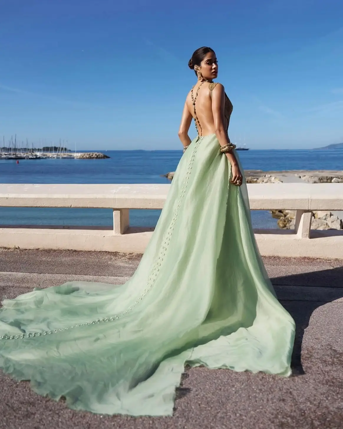 Janhvi Kapoor Stuns In Custom Anamika Khanna Look