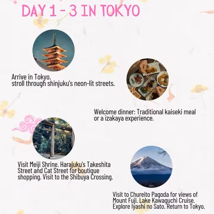 Japan Trip Invitation: 7 Night 8 Day Experience