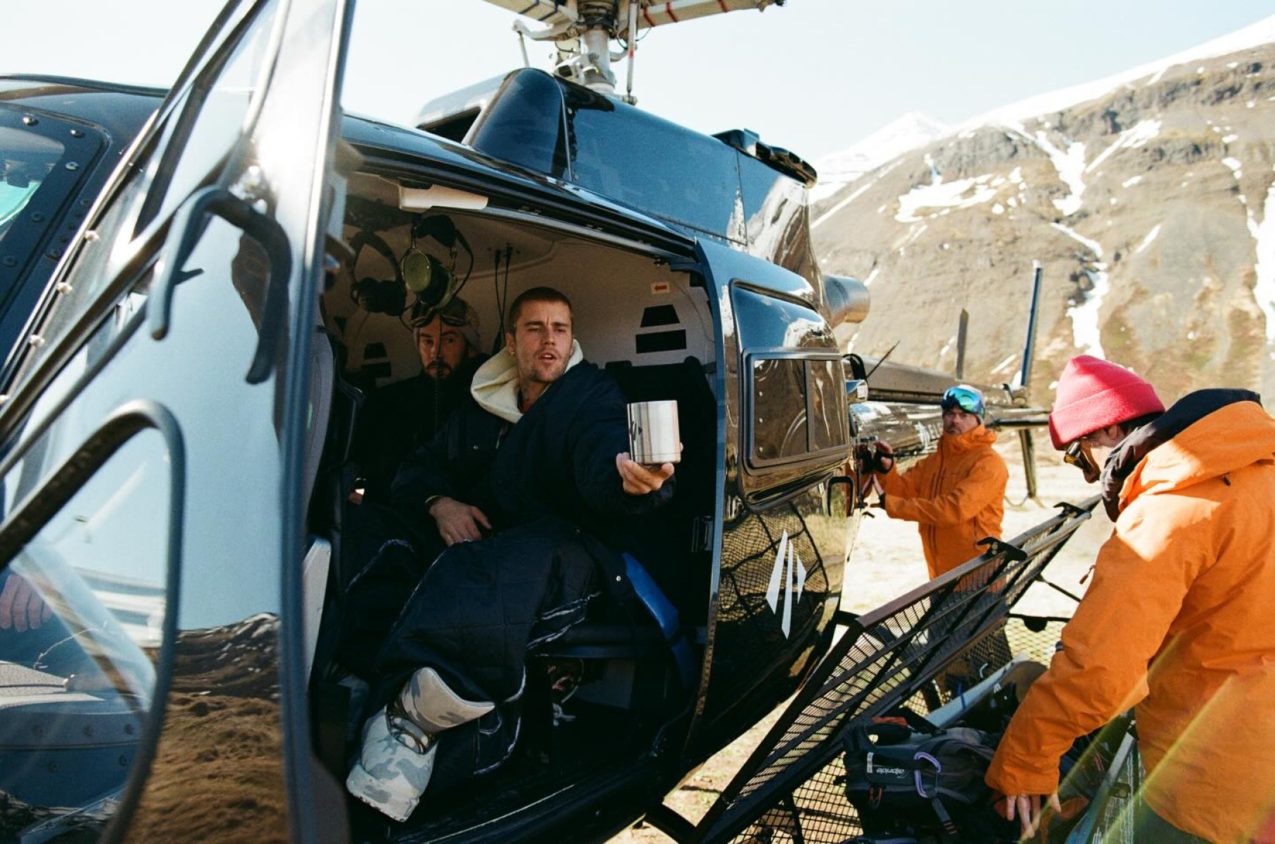 A candid glimpse of the pop star’s journey amidst vast, icy lands and rugged Arctic views.