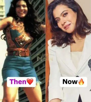 Honoring Kajol's timeless journey showing iconic 90s charm and modern elegance across time.